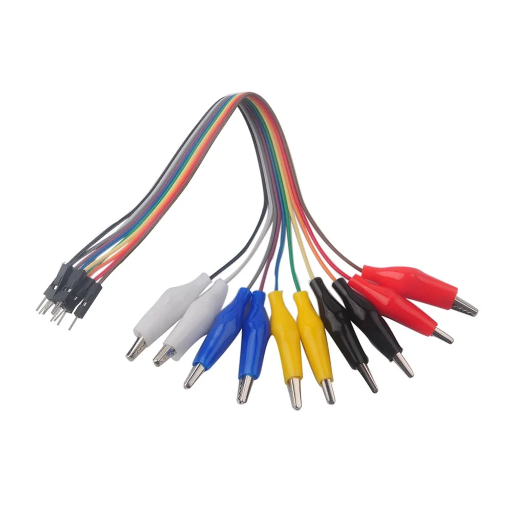 30cm 악어 클립-듀퐁 와이어 10PIN 숫놈 악어 클립-점퍼 와이어 Arduino Raspberry Pi [ZBD002-002]