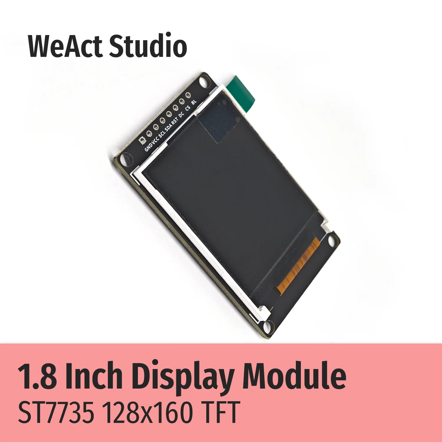 1.8 인치 TFT 디스플레이 풀 컬러 LCD 모듈 ST7735 드라이브 IC 고품질 [WeAct Studio-015]