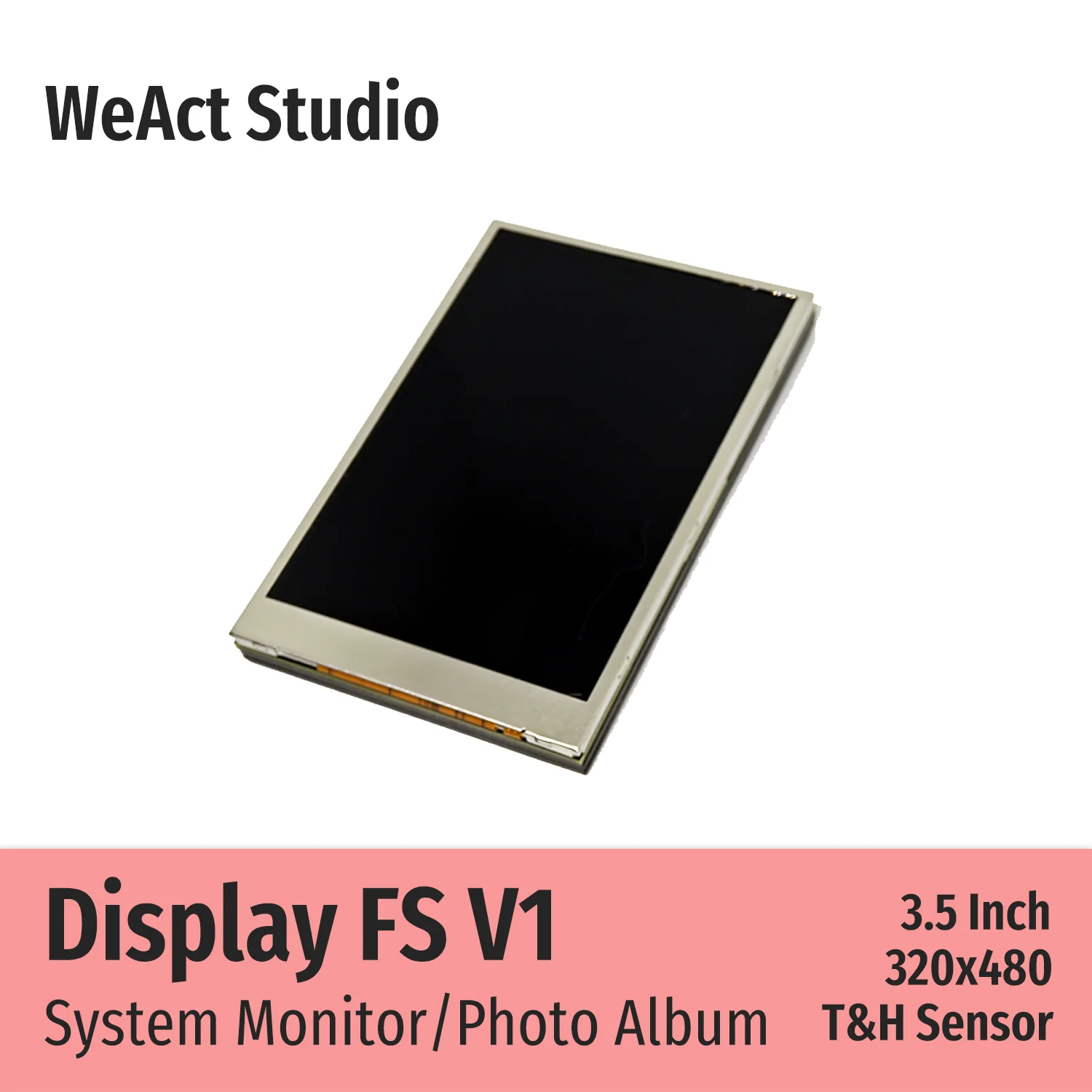 컴퓨터 CPU GPU RAM HDD 디스플레이용 IPS C 타입 보조 화면 320x480 시스템 모니터 사진 앨범 3.5 인치 [WeAct Studio-057]