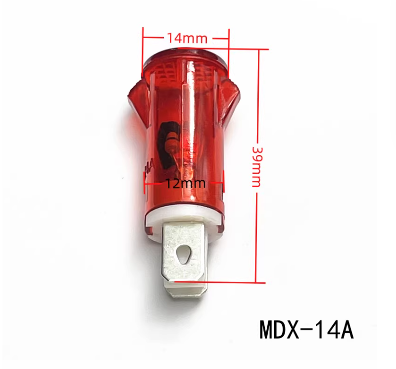 10pcs MDX-11A MDX-14A LED 표시등 220V 소독 캐비닛 온수기 전원 작동 내구성 및 효율적인 전력