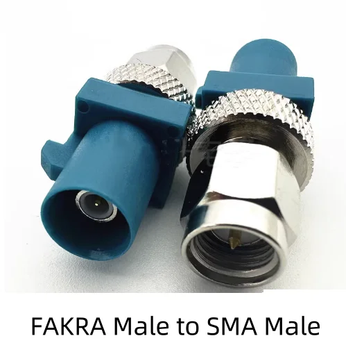 FAKRA M-SMA M 자동차 커넥터, Z 타입 범용 FAKRA 수-암-SMA 수-암, GPS 안테나 어댑터 커넥터 [ZCD095-004]