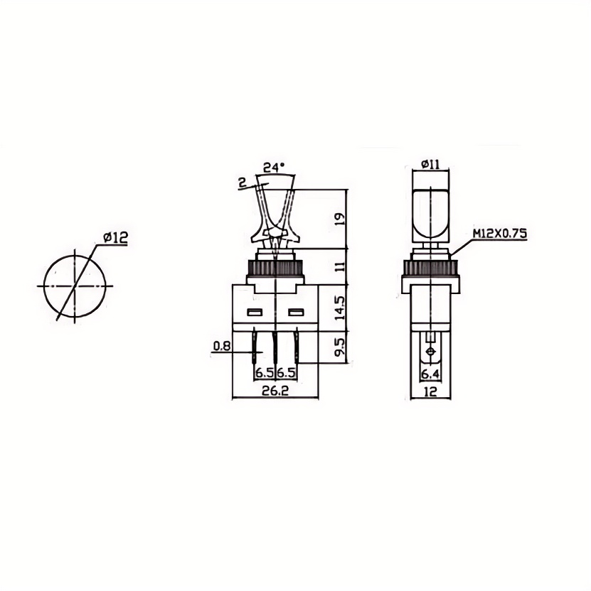 ASW-14D 12V 20A 로커 토글 스위치 LED 조명 온-오프 DIP 스위치 자동차 밴 대시 보트 라이트 연결 접지 전원 10PCS [ZSH024-004]