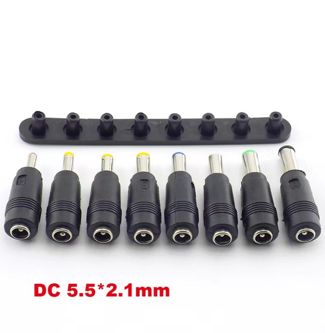 DC 5.5×2.1mm 변환 어댑터 세트 (8종 콤보) [ZCH008-011]