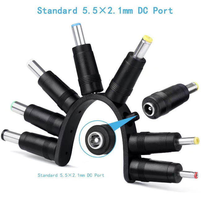 DC 5.5×2.1mm 변환 어댑터 세트 (8종 콤보) [ZCH008-011]