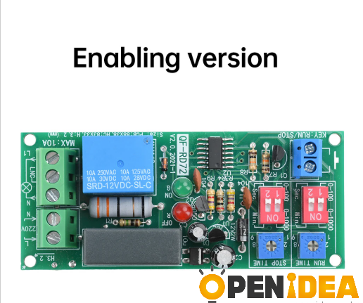 enabling version 사이클 온 오프 릴레이 모듈 (220V 회로 듀얼 시간 조절 가능 시작 정지 기능) [ZTD37-041]