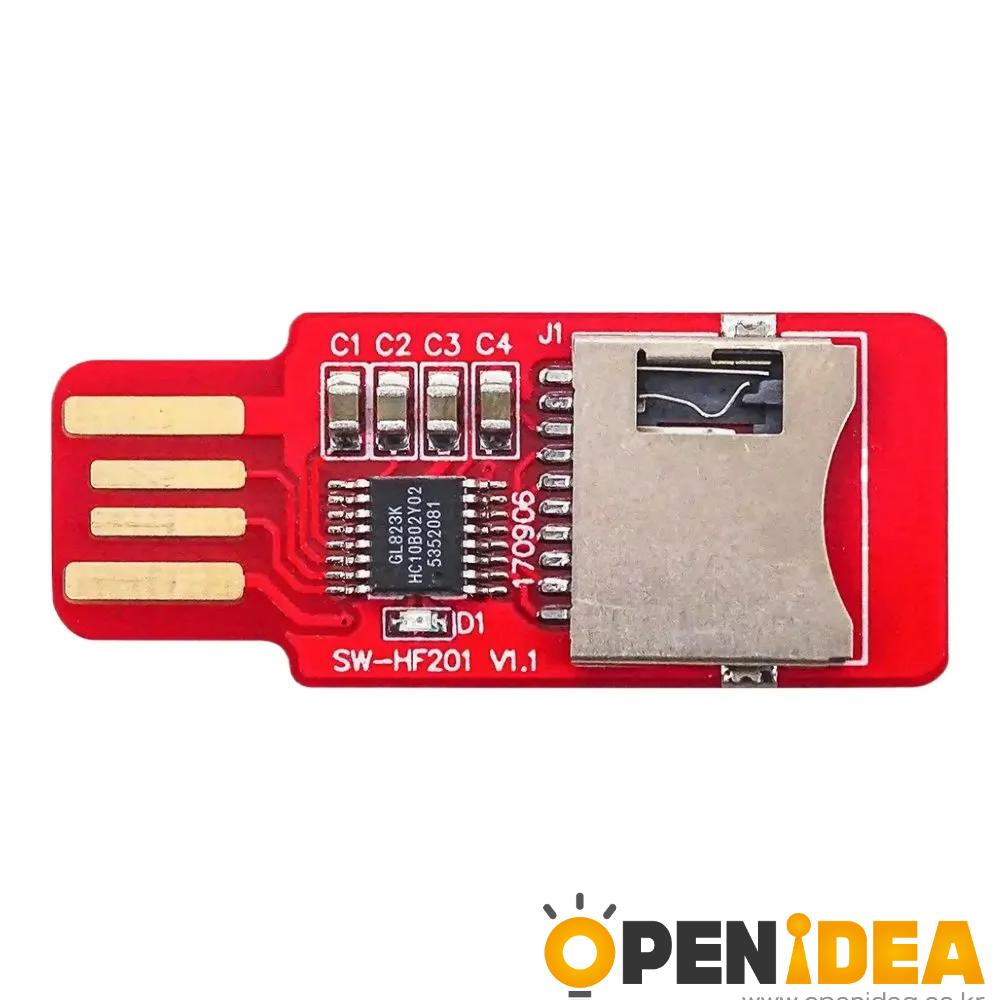 TF 카드 리더기 (MicroSD 휴대폰 메모리 카드 호환) [ZTX102-049]