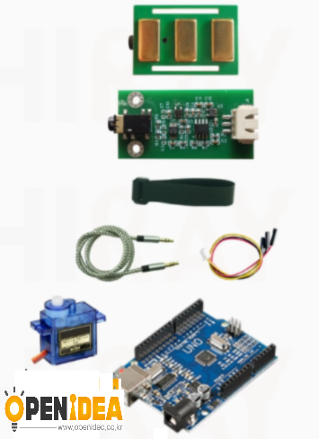 Arduino 근전도 수집 키트+서보 모터 - sEMG 단일 채널 건식 전극 센서 (Arduino 호환) [ZTJ68-153]