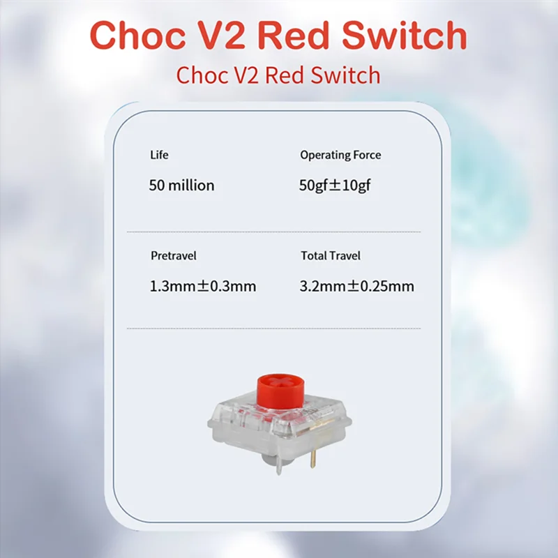 Kailh 1353 로우 프로파일 V2 투과광 RGB 크로스 코어 로우 프로파일 기계식 키보드 스위치 1353 히트박스 [Kailh-41]
