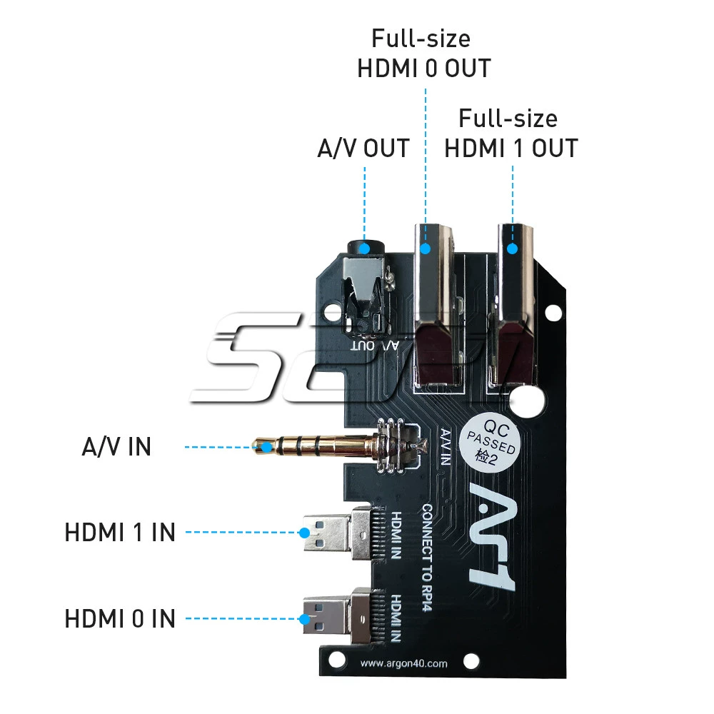 Raspberry Pi 4세대 알루미늄 케이스에 적용 가능한 ARGONE 프리 M.2포트 액세스 가능 솔리드 스테이트 [52PI-039]