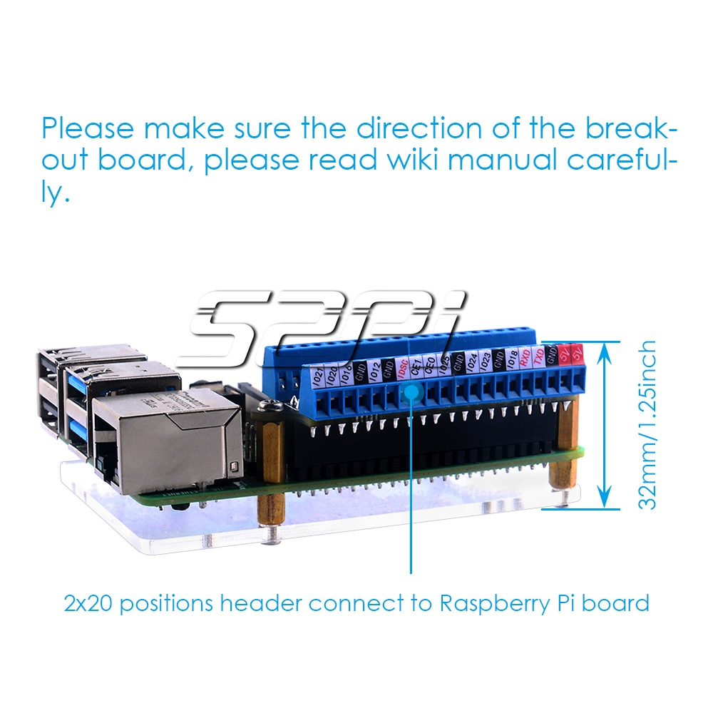 라즈베리파이 Raspberry Pi 시리즈 미니 단자 확장판 적용 [52PI-042]