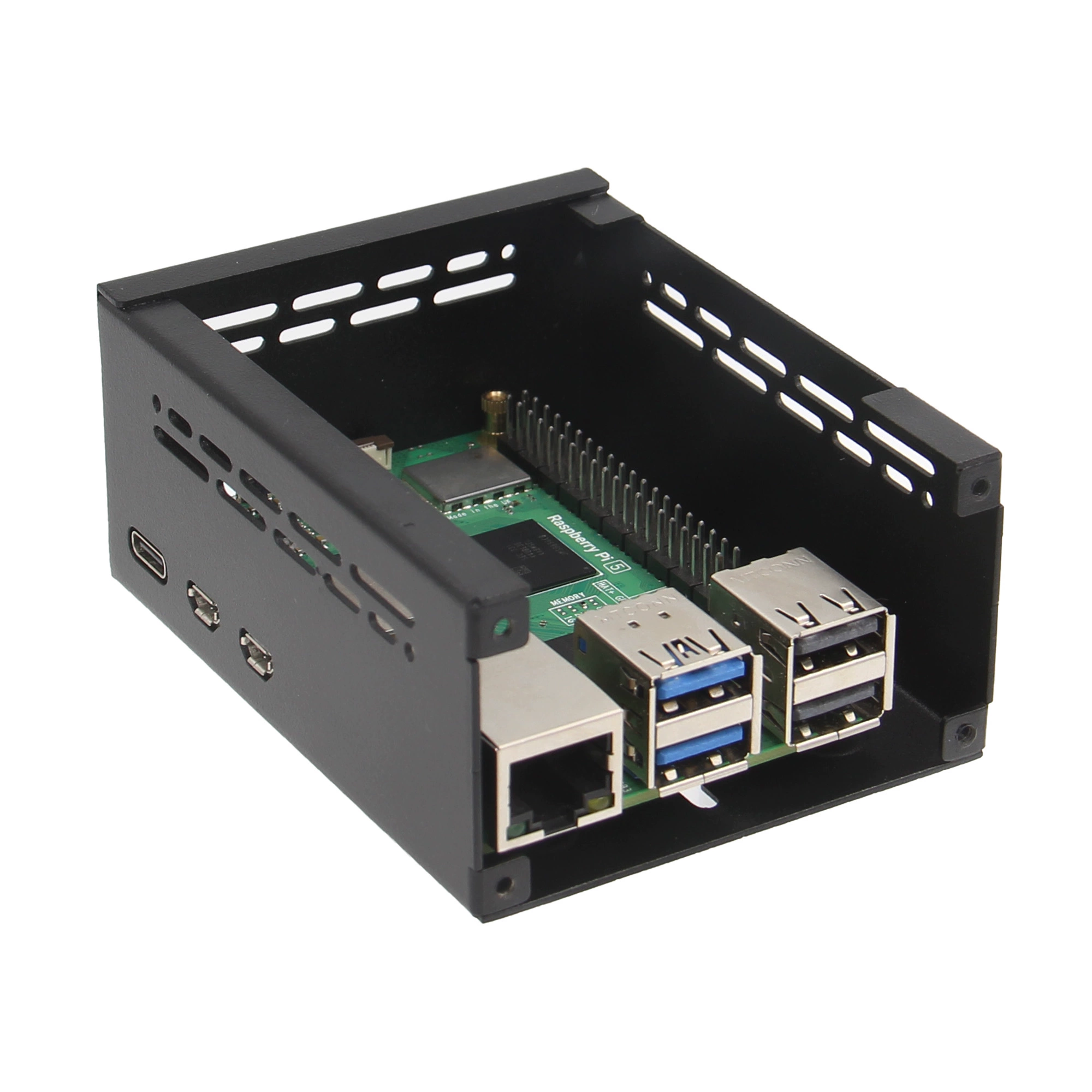라즈베리 파이 5 전용 PCIe-M.2 NVMe 확장 보드 (P579 알루미늄 케이스 세트) [ZTZ25-001]