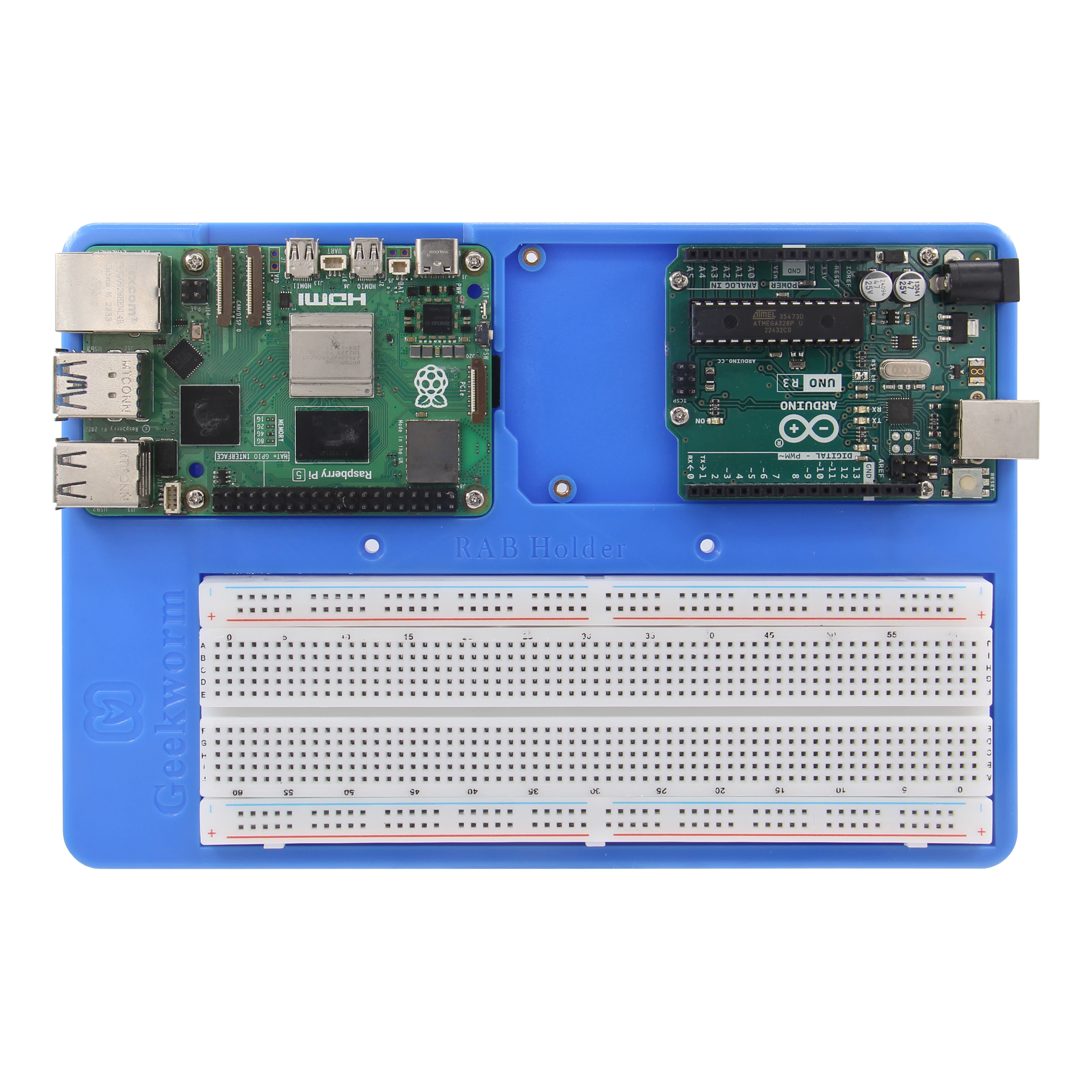 라즈베리파이5 Arduino UNO R3 Maga 2560 라즈베리파이 전라인5in1ABS실험트레이  [ZTZ25-002]