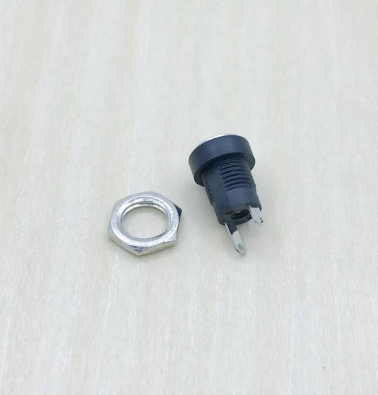 dc 전원 콘센트 dc022b 전원 마스터 콘센트에 너트 구멍이 5.5x2.1인심 2.1mm 설치되어 있다 10PCS [ZCH008-010] 