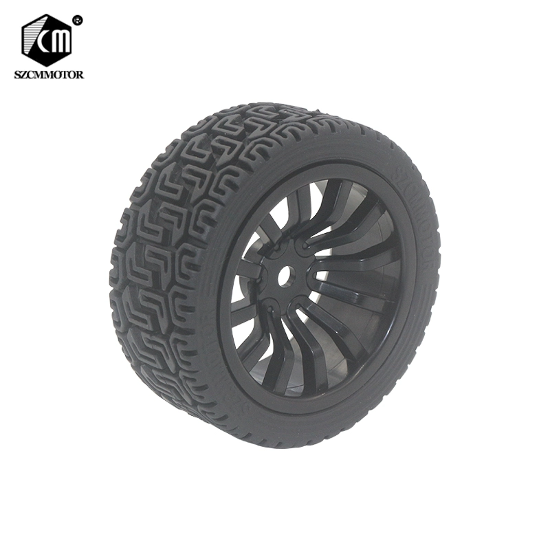 SZCMMOTOR 스마트 카 모터 휠+밸런싱 차량 타이어 (65mm) 로봇 주행 바퀴 [MC005-001]