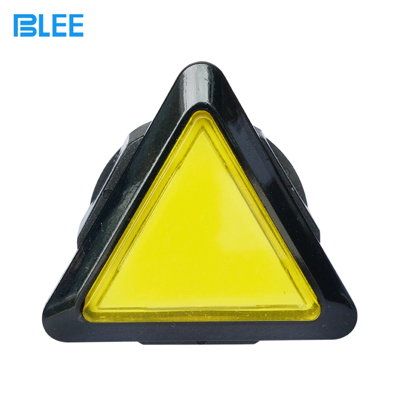 39x39x39mm 중형 삼각형 LED 버튼 12V 삼각 게임기 스위치 아케이드 부품 [BLEE-36]