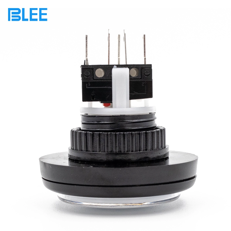 게임기 부품 대형 5핀 빅 중형 원형 버튼 미동 스위치 46mm 미국식 37 아웃렛 버튼 화이트 45형 [BLEE-31]