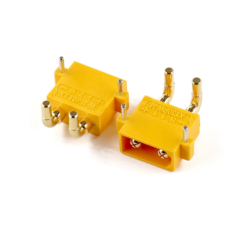 XT30PW-F-M 항공모델 리튬배터리 대향 플러그 커넥터 모터 ESC 납땜판 PCB 회로기판 수평형 [ZCF25-044]