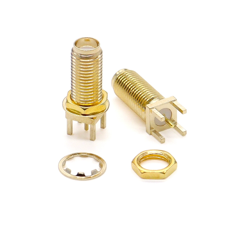 SMA RF 안테나 커넥터 (옆다리-정다리-굽은다리) RF 외나사-내구멍 핀 SMA-KWE-KHD 커넥터 [ZCM059-001]
