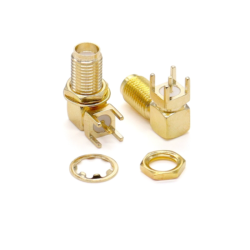 SMA RF 안테나 커넥터 (옆다리-정다리-굽은다리) RF 외나사-내구멍 핀 SMA-KWE-KHD 커넥터 [ZCM059-001]