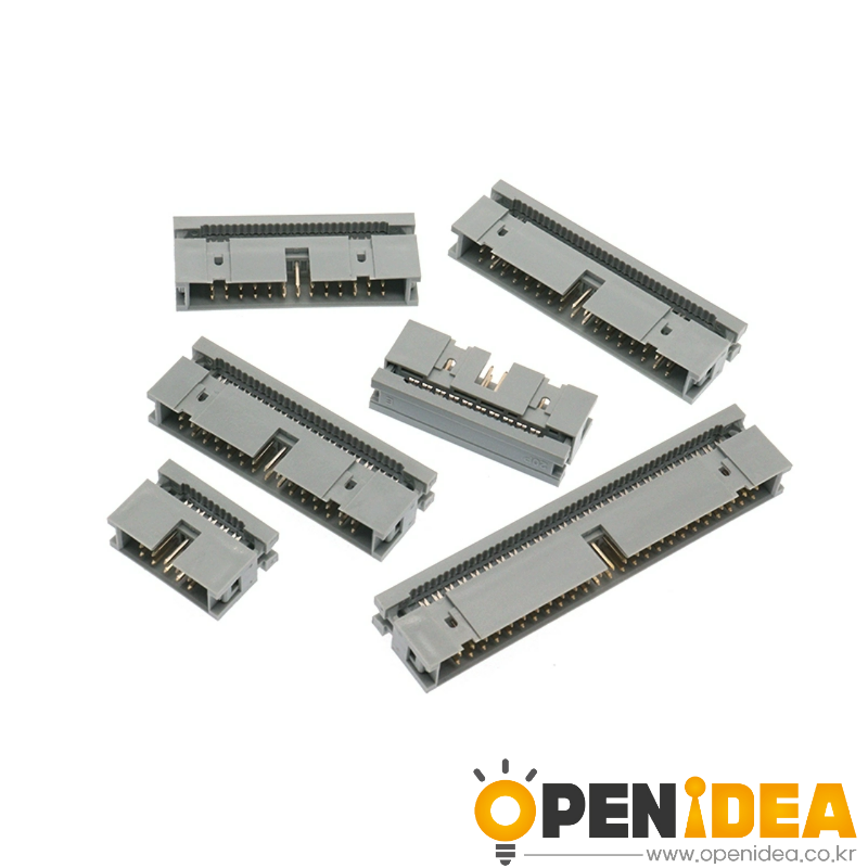 압착식 간이형 암놈 소켓 (회색) FC 커넥터 2.54mm 피치 - 무이어 DC3-10P-14P-16P-40P-50P-64P [ZCG006-012]