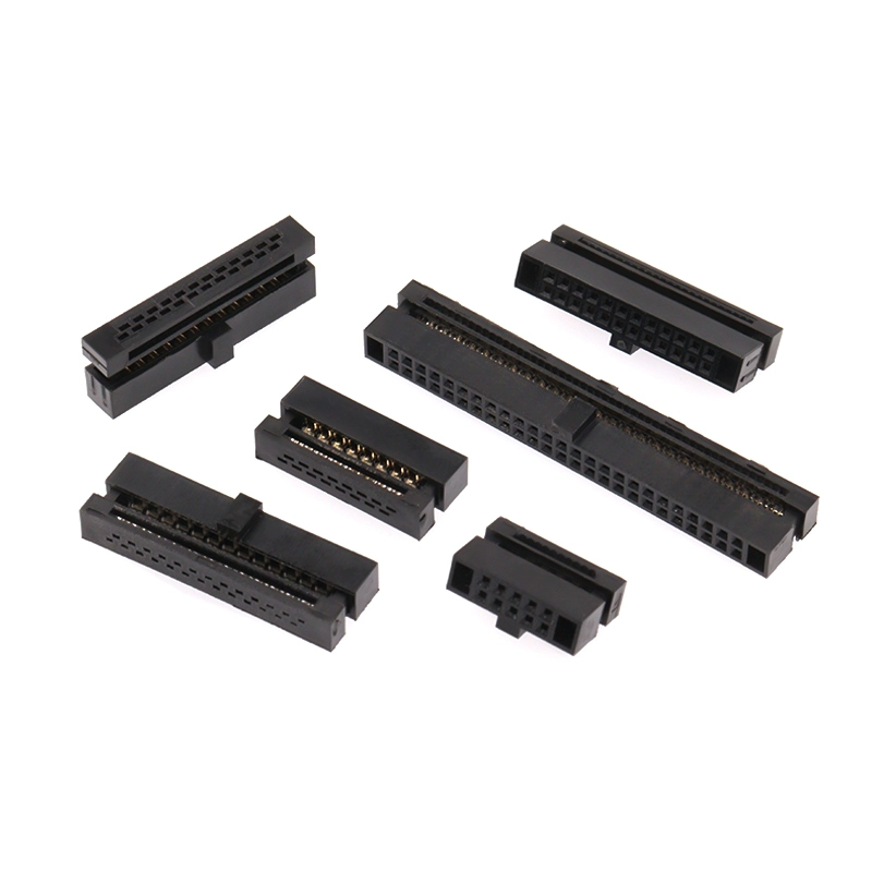 FC 압착형 IDC 커넥터 피치 1.27mm 회색 평판 케이블 헤더 JTAG 플러그 6P-8P-10P-16P-20P-40P [ZCG006-017]