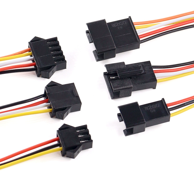 10CM SM 암수 대향 커넥터 케이블 - 2.54mm 피치 공중 대접합형 (배터리 충전 포트-LED 조명용 26AWG) [ZBE006-002]
