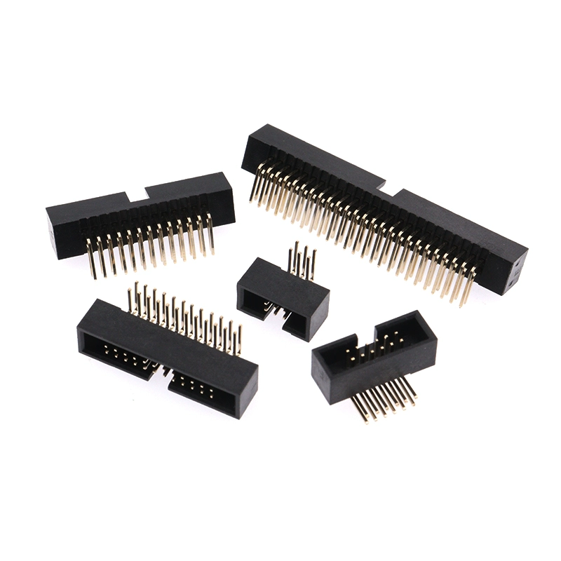 간이형 암놈 소켓 1.27mm 피치 직각 핀헤더 (DC3-6P-8P-10P-12P-16P-20P-34P-40P-50P) [ZCG006-011]