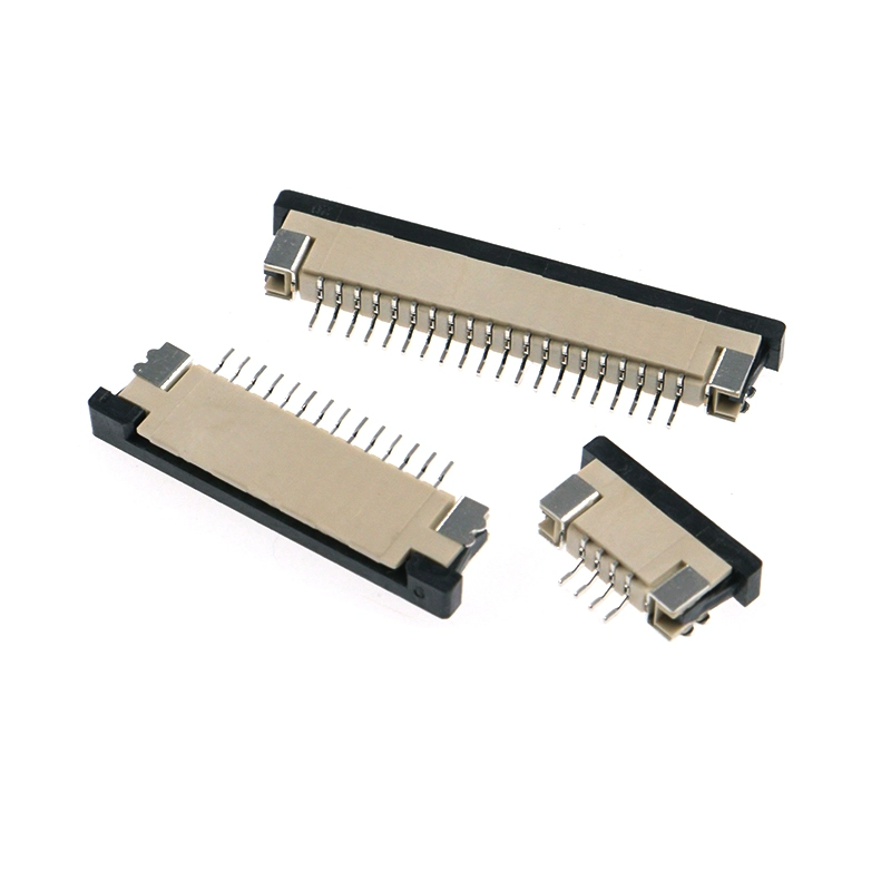 FFC-FPC 피치 1.0mm 커넥터 연선 소켓 뽑아내는 하단 접점 5-8-10-20-32-34-36-40P [ZCJ005-021]