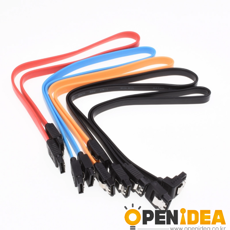 고속 SATA 2.0-3.0 SSD 시리얼 데이터 케이블 (SATA 3.0 케이블 6Gbps 8코어 동연선) [ZBN001-003]