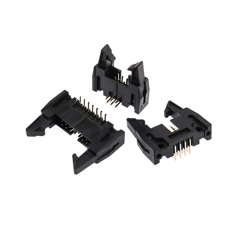 DC2 암컷 커넥터 2.54MM 앵글 핀 소켓 DC2-10P-8-14-20-40-64P 걸이 고정식 핀 헤더 [ZCG006-016]
