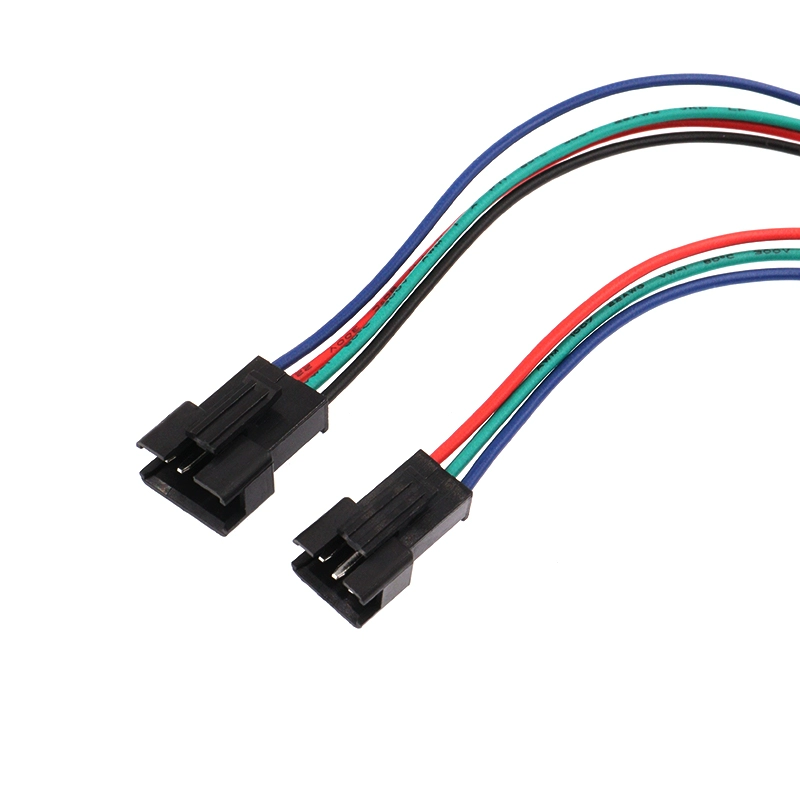 SM 암수 대칭 커넥터 2.54mm 공중 대접 플러그 2P-3P LED 등 배터리 단자 연결선 22AWG 30cm [ZBA032-017]