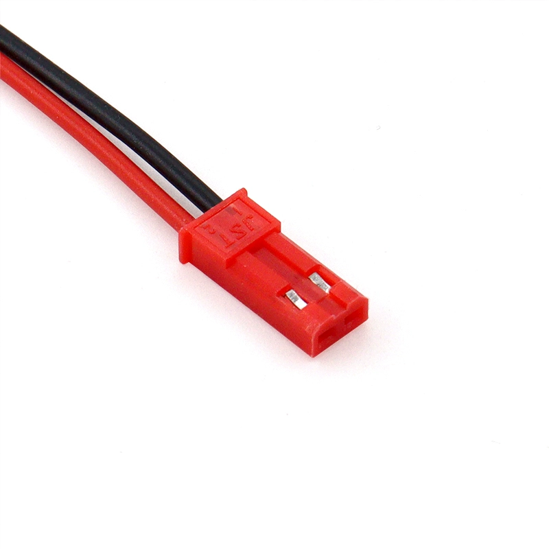 JST 2핀 대쉬 이블 LED 암수 커넥터 장난감 전원 연결용 단일 헤드 단자선 20cm [ZBA032-022]