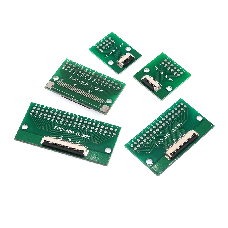 FPC-FFC 변환 보드 0.5mm 피치 6P-8P-10P-12P-0P-24P-26P-40P 연성 플랫 케이블 [ZCJ005-022]