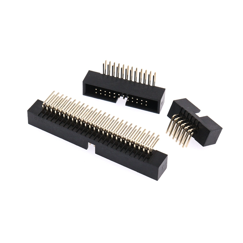 간이형 암놈 소켓 1.27mm 피치 직각 핀헤더 (DC3-6P-8P-10P-12P-16P-20P-34P-40P-50P) [ZCG006-011]