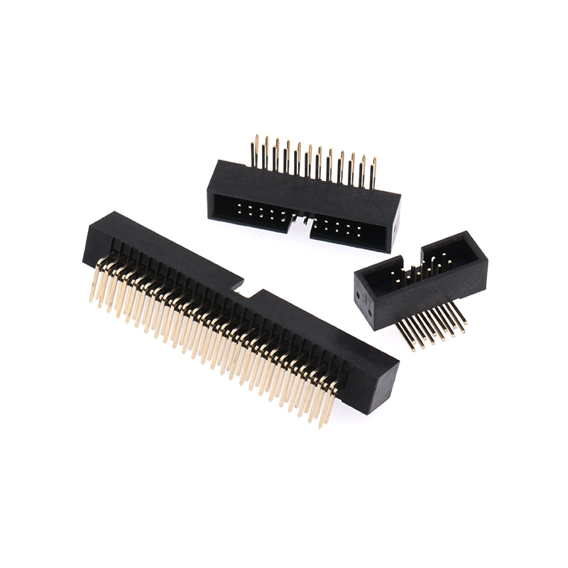 간이형 암놈 소켓 1.27mm 피치 직각 핀헤더 (DC3-6P-8P-10P-12P-16P-20P-34P-40P-50P) [ZCG006-011]
