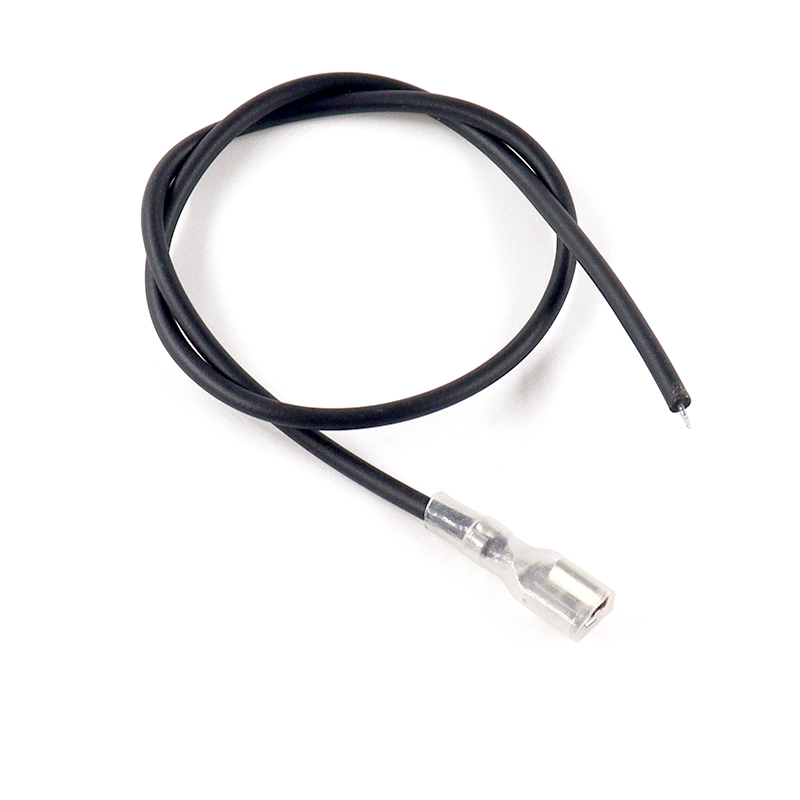 2.8mm-4.8mm-6.3mm 퀵 디스커넥터 단자 - 단일-양단 선박형-원형 스위치 버튼 연결선 [ZBN001-004]
