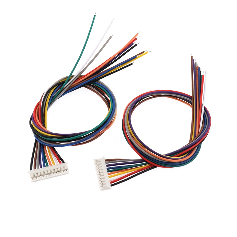PH2.0mm 전자와이어 단자선 30cm 단일 헤드 주석 도금 컬러 리본 케이블 연결선 (2-3-4-6-8-9-10핀) [ZBA032-024]