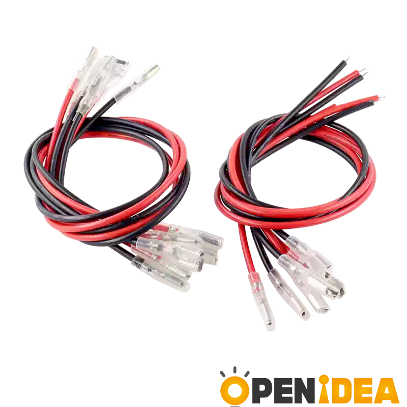 2.8mm-4.8mm-6.3mm 퀵 디스커넥터 단자 - 단일-양단 선박형-원형 스위치 버튼 연결선 [ZBN001-004]