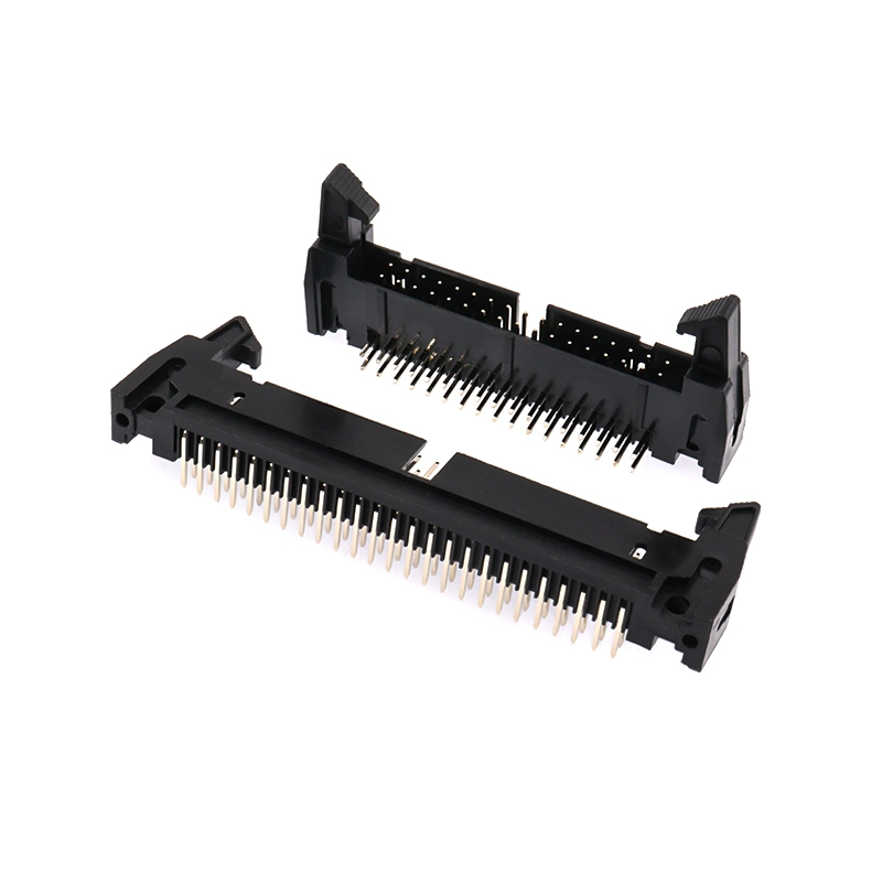 DC2 암컷 커넥터 2.54MM 앵글 핀 소켓 DC2-10P-8-14-20-40-64P 걸이 고정식 핀 헤더 [ZCG006-016]