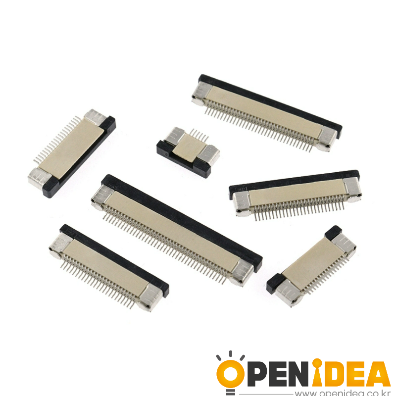FFC-FPC 커넥터 케이블 소켓 0.5mm 하부 드로어형 탈착식 4P-8P-10P-20P-30P-40P-54P-60P [ZCJ005-028]