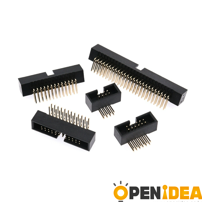 간이형 암놈 소켓 1.27mm 피치 직각 핀헤더 (DC3-6P-8P-10P-12P-16P-20P-34P-40P-50P) [ZCG006-011]