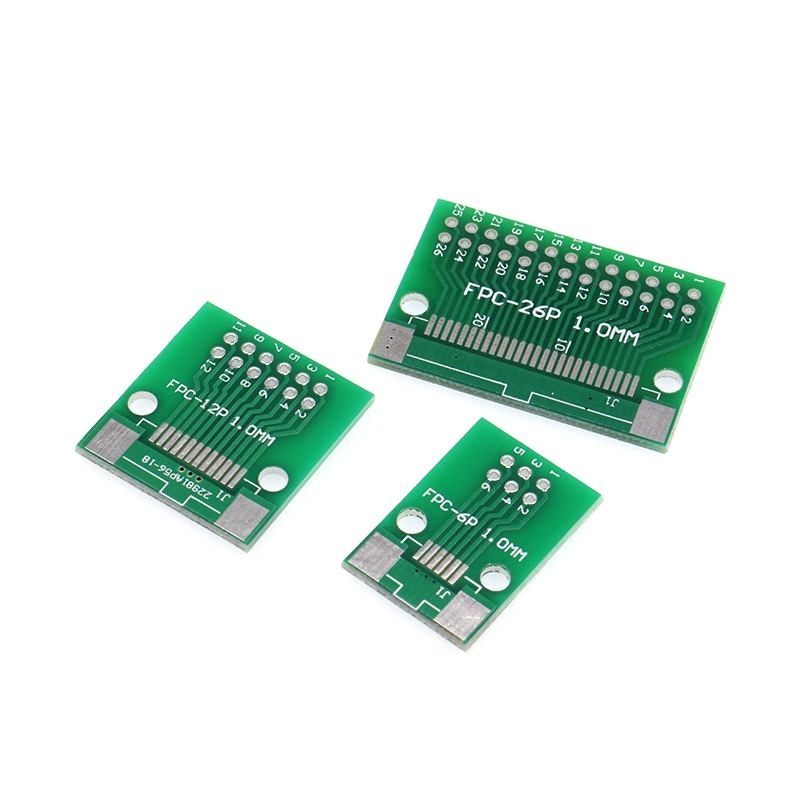 FPC 전환 보드 6P-10P-12P-60P 테스트 보드 0.5mm-1.0mm FFC to 2.54 양면 연성 케이블 전환 소켓 [ZCJ005-026]