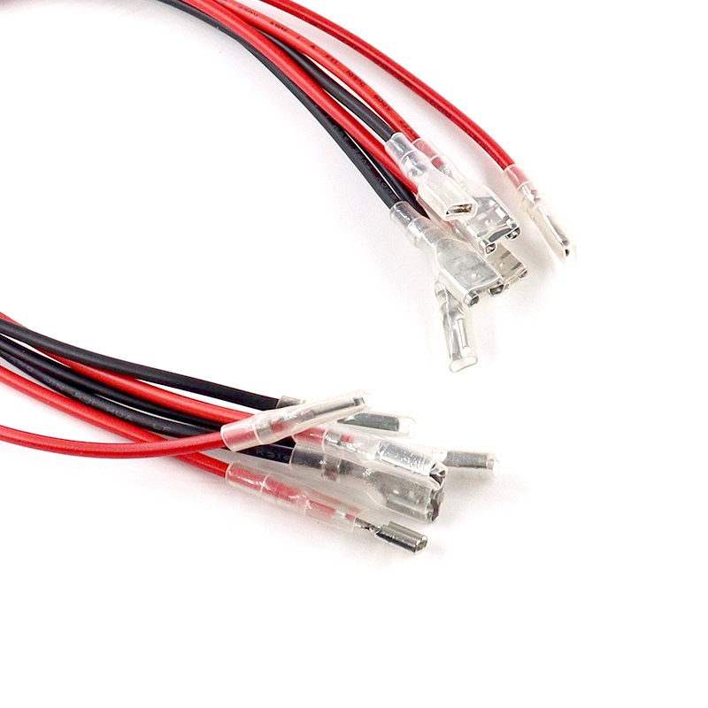 2.8mm-4.8mm-6.3mm 퀵 디스커넥터 단자 - 단일-양단 선박형-원형 스위치 버튼 연결선 [ZBN001-004]