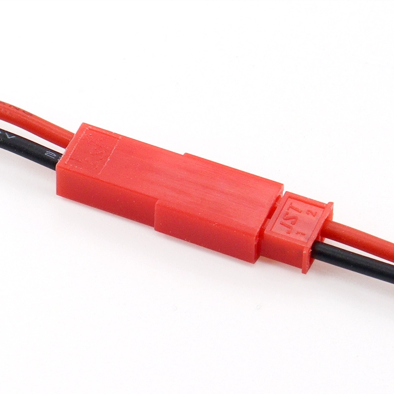 JST 2핀 대쉬 이블 LED 암수 커넥터 장난감 전원 연결용 단일 헤드 단자선 20cm [ZBA032-022]
