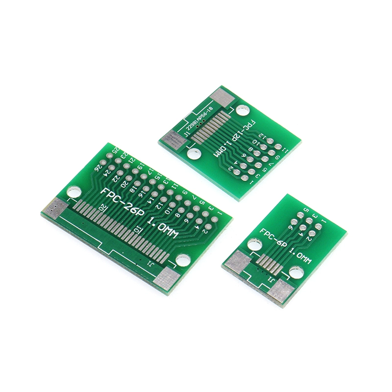 FPC 전환 보드 6P-10P-12P-60P 테스트 보드 0.5mm-1.0mm FFC to 2.54 양면 연성 케이블 전환 소켓 [ZCJ005-026]