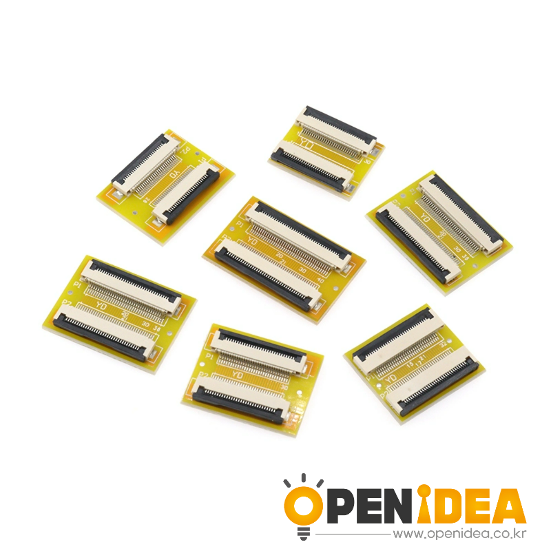 FFC-FPC 연장 보드 어댑터 0.5mm 피치 4P-8P-10P-20P-30P-40P-50P-60P-64P [ZCJ005-019]