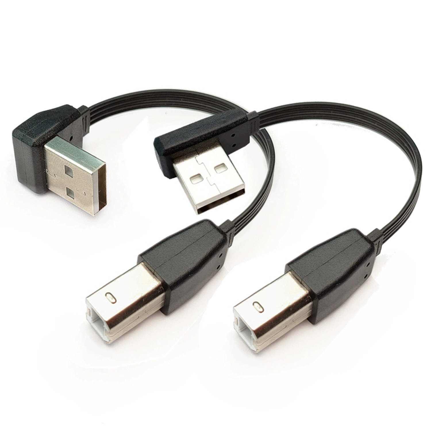 006 소프트 USB2.0 상하 좌우 굽힌 90도 직각 사각 데이터 선 BM 데스크톱 프린터 선 20CM [ZBC011-002]