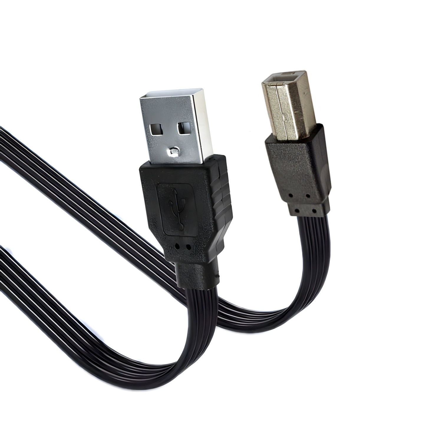 006 소프트 USB2.0 상하 좌우 굽힌 90도 직각 사각 데이터 선 BM 데스크톱 프린터 선 20CM [ZBC011-002]