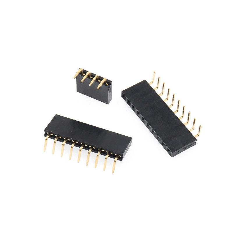 단열 2.54mm 피치 90도 와형 소켓 헤더 (1×2P-3P-4P-5P-6P-8P-40P) [ZCA024-003]
