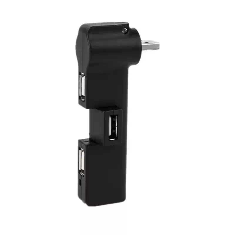 USB2.0 파이프 분할기는 180도 회전 컴퓨터 노트북 휠 4개 자동차 탑재 확장기를 가지고 있다 [ZCD095-009]